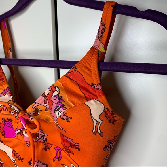 NWT Rosa Chá Brazilian One-Piece Horse Print Swimsuit - Picture 12 of 16